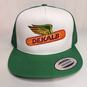 Dekalb Seed Inspired Trucker Hat Embroidered YP Classics Snapback Green Farm